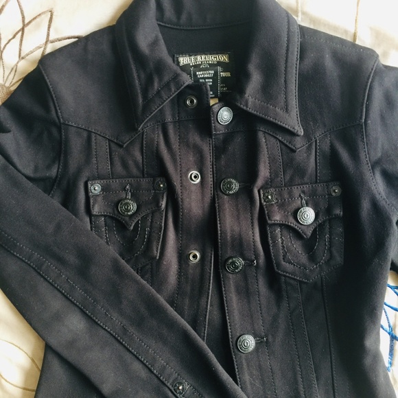 Women's Stretch Ponte Jimmy Jacket byTrue Religion - Picture 2 of 5